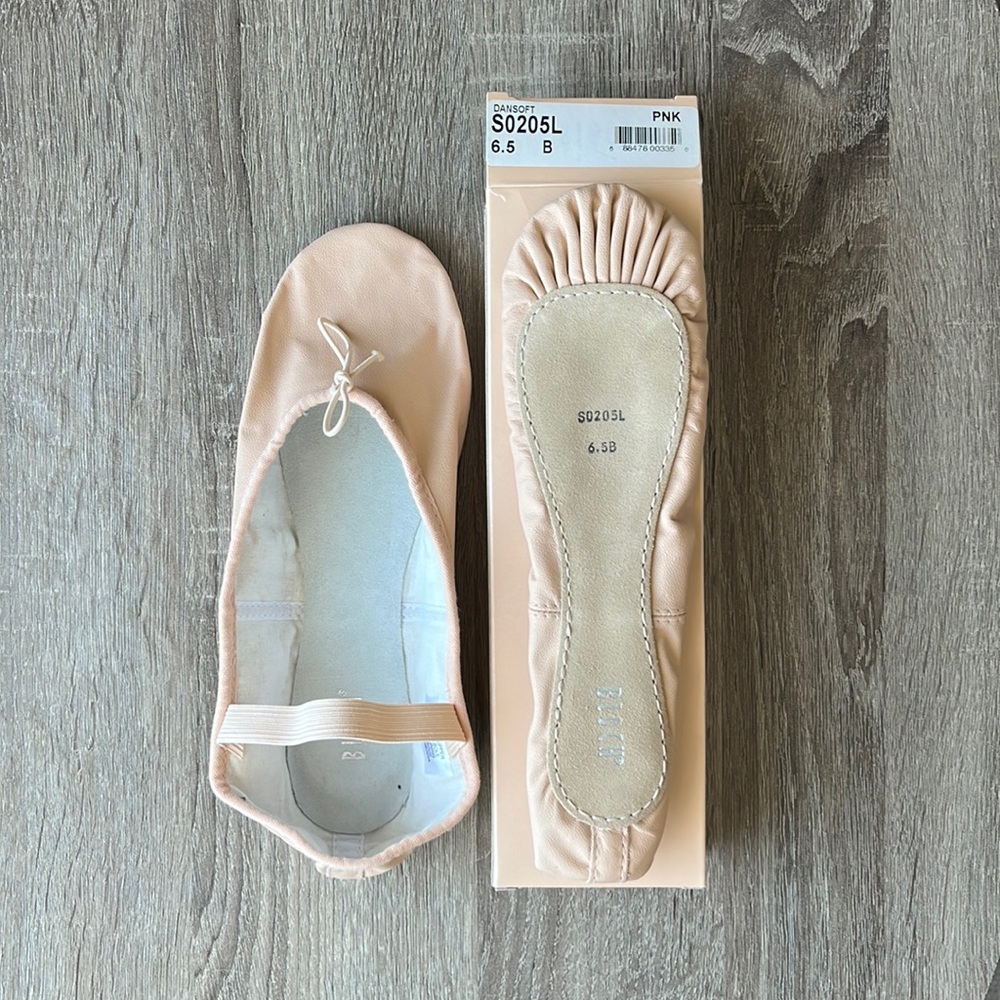 NWB 📦 Bloch Women’s Dansoft Leather Ballet Slipper 6.5